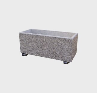 Fioriera squadrata con piedini