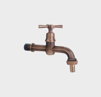 Rubinetto esagonale maniglia a croce