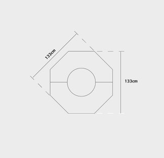 Base ottagonale per pozzo