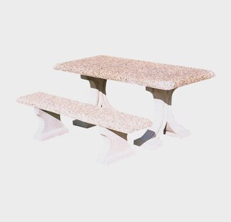 Tavolo + 2 panche senza schienale