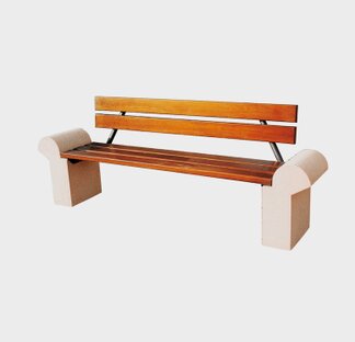 Panca mod. roma con schienale