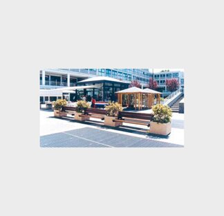 Panca a ponte con schienale doppio