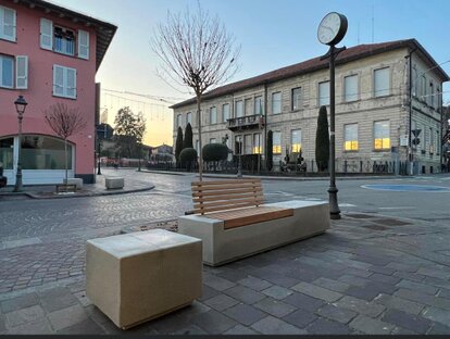Seduta legno Fontanella con schienale